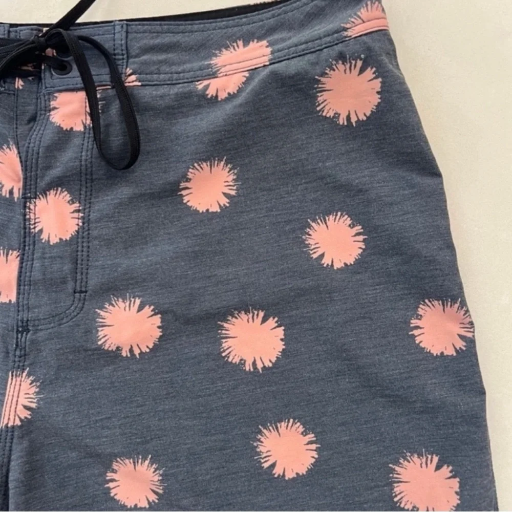 Banks Journal Gray Peachy Paint Splatter Swim Trunks 34